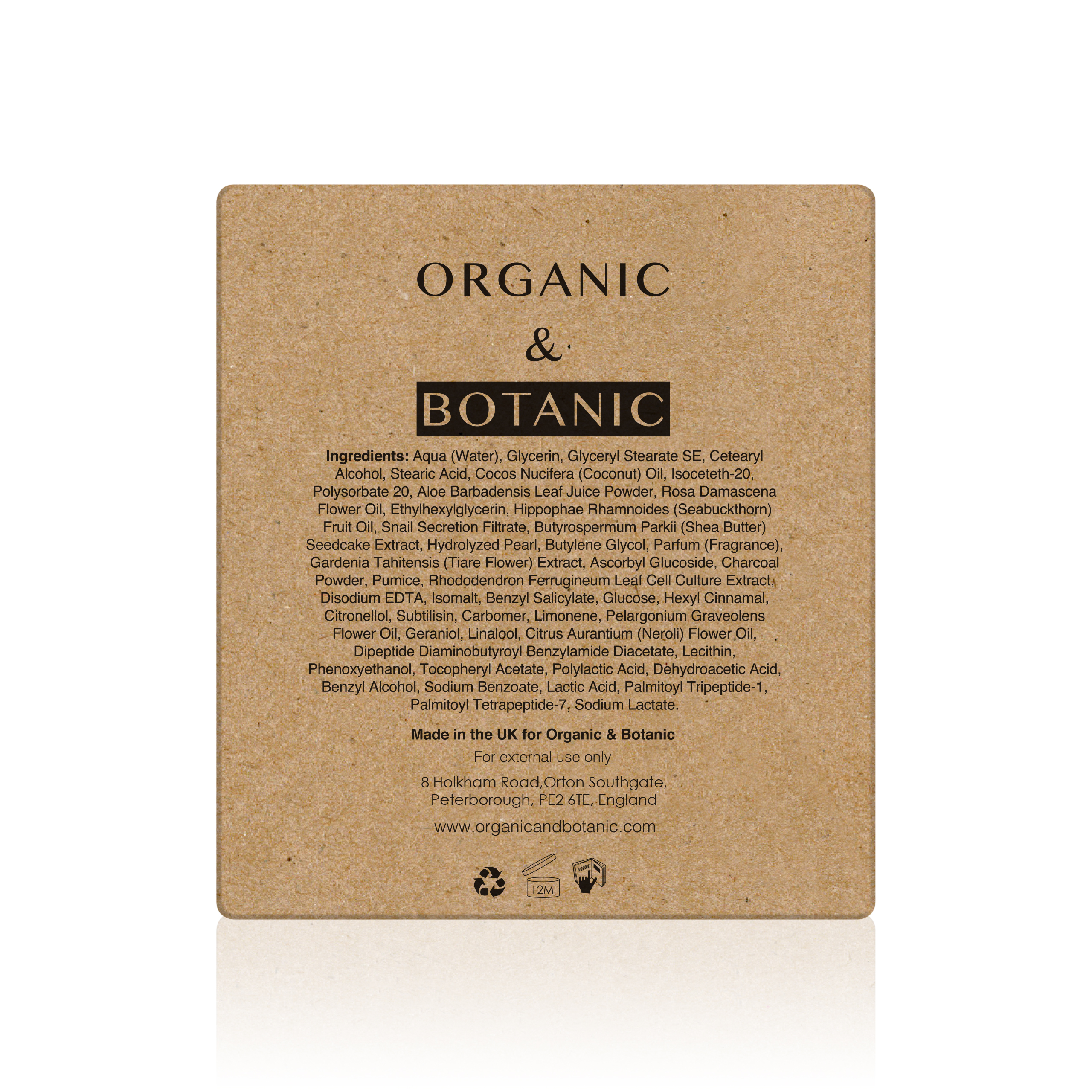organic and botanic day moisturiser
